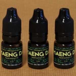 Kratom Meang Da Liquid Incense 5ML bottle and label