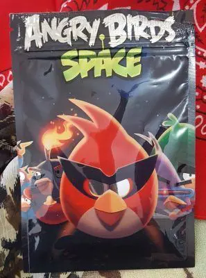 Angry Birds Space Herbal Incense in premium sealed botanical packaging