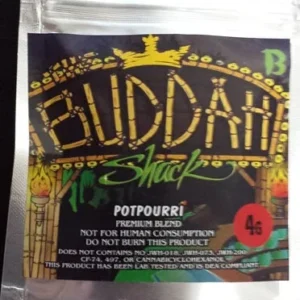 Buddha Shack Herbal Incense premium herbal incense blend product from K2SpraySheet
