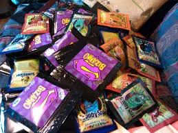 Bizarro Incense premium herbal incense blend product packaging available at k2spraysheet