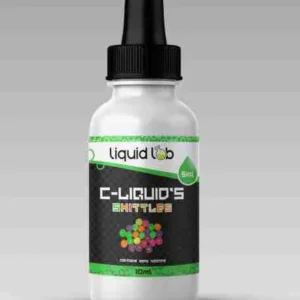 Skittles Flavour C-Liquid bottle with sweet fruity candy-inspired flavor labeling